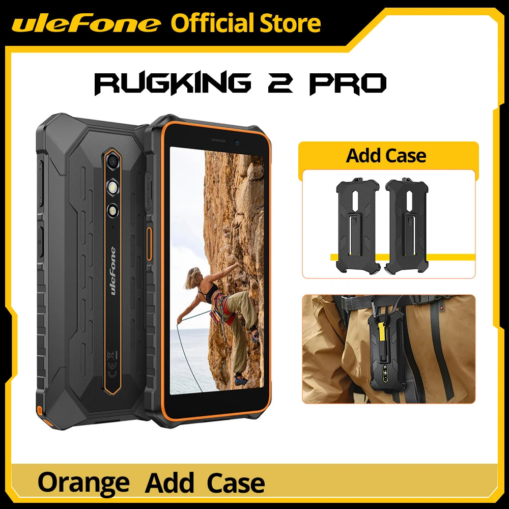 【World Premiere】Ulefone RugKing 2 Pro AI Rugged Phone Android 15 4G 128GB ROM Waterproof Smartphone NFC 5.45"4G Global 4550mA