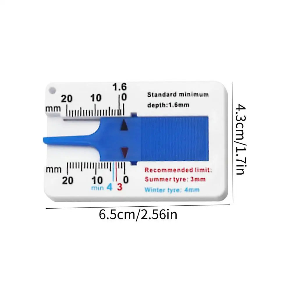 1pcs Tyre Tread Depth Depthometer Car Wheel Tread Depthometer Tread Ruler Wheel Measure Tool Plastic Measure Tools