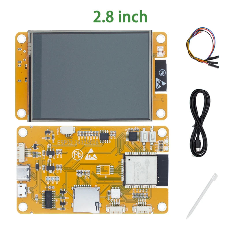 2.4/2.8/3.5 inch LCD TFT Module ESP32 Arduino LVGL WIFI&Bluetooth Development Board 2.8" 240*320 Smart Display Screen With Touch