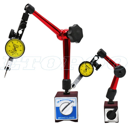 10mm Dial Indicator Magnetic Stand Base Holder 0.8mm Dial Test Comparator For Equipment Calibration Center Finder Measurement