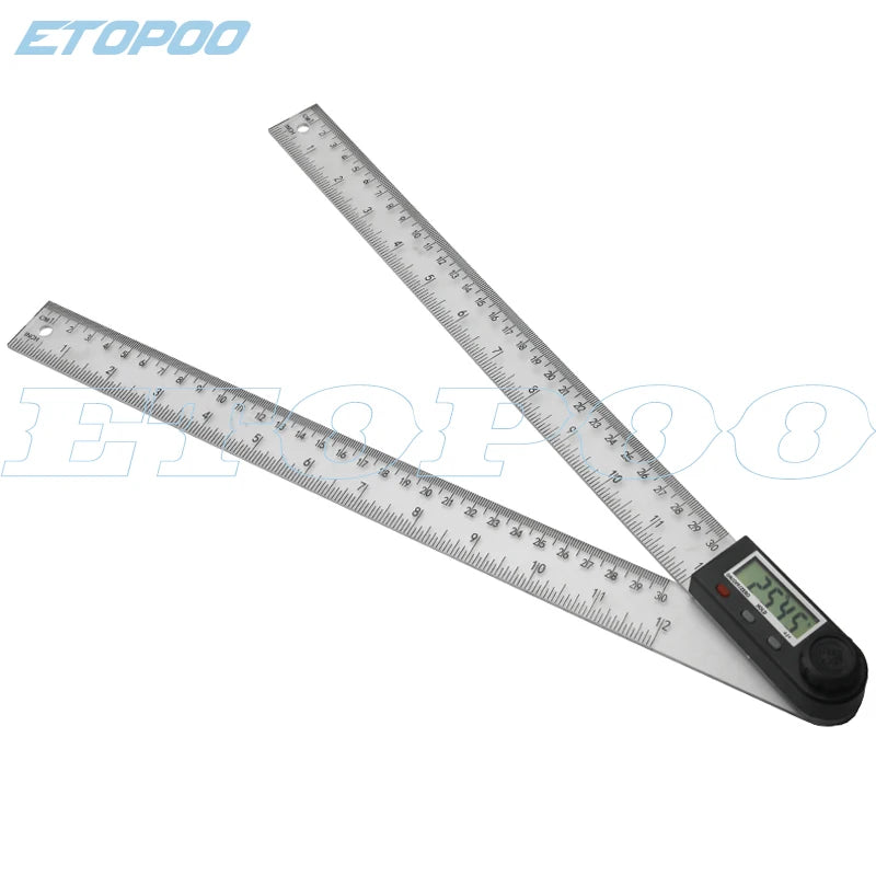 200mm Angle Ruler Goniometer Angle Finder Guage Meter Protractor Electronic Digital 360-Degree 2 in 1 Multifunction Inclinometer