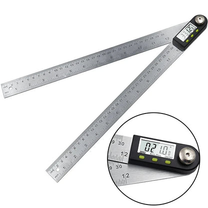200mm Angle Ruler Goniometer Angle Finder Guage Meter Protractor Electronic Digital 360-Degree 2 in 1 Multifunction Inclinometer
