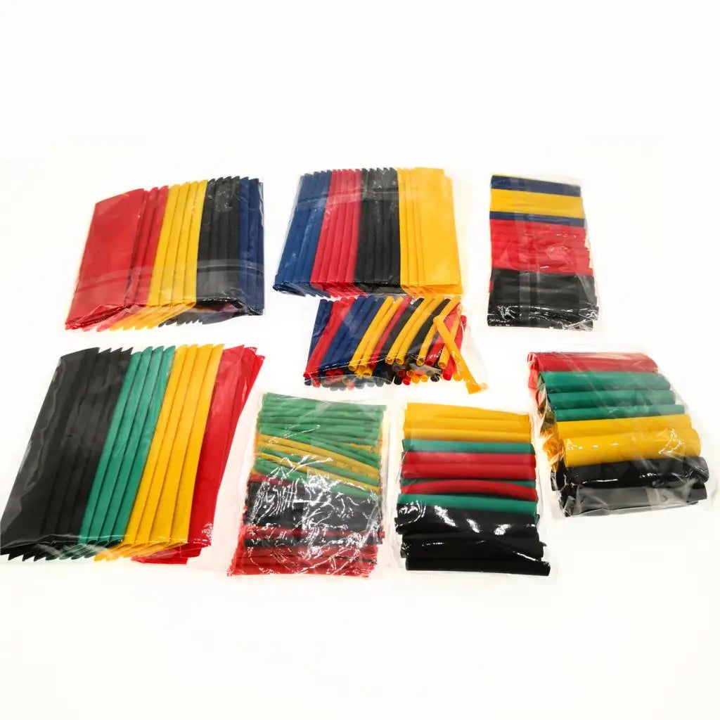 1600/127pcs Heat-shrink Tubing Thermoresistant Tube Heat Shrink Wrapping Kit Electrical Connection Wire Insulation Sleeving