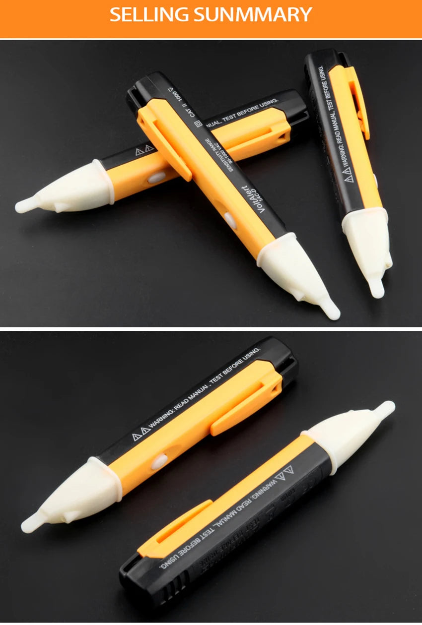 1PC Non-contact Voltage Meter Inductive Test Pen Electrician Tester Sound LED Light Break Point Detecting Tools электрика