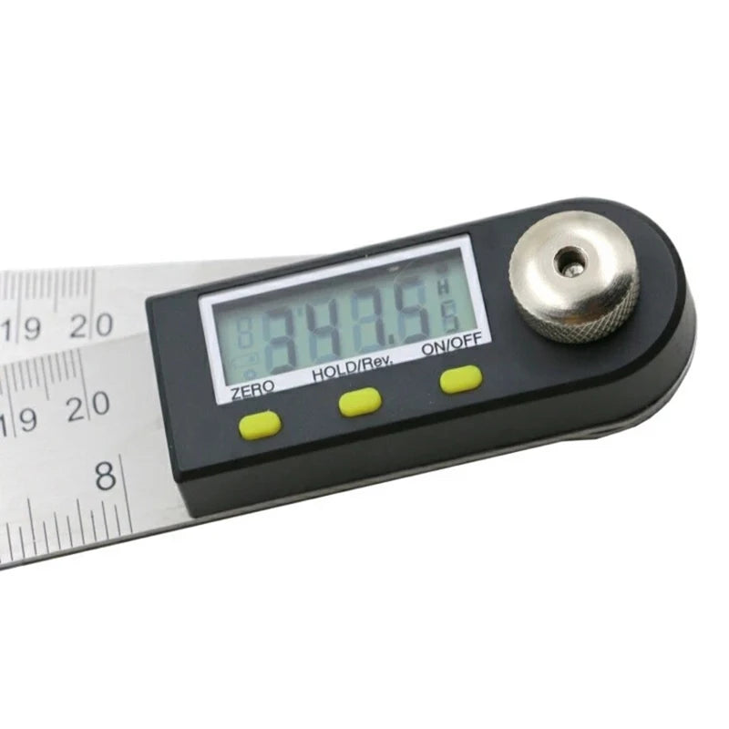 200mm Angle Ruler Goniometer Angle Finder Guage Meter Protractor Electronic Digital 360-Degree 2 in 1 Multifunction Inclinometer