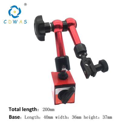 200mm Universal Small Dial Indicator Magnetic Stand Base Holder 0-0.8mm 0.01 Dial Test Comparator For Equipment Calibration