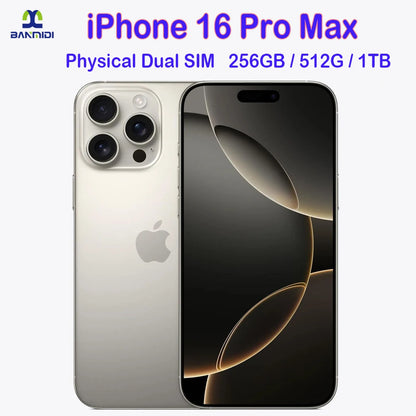 100% Original iPhone 16 Pro MAX Smartphone 6.9" Dual SIM Unlocked 5G Cell Phone Retina XDR OLED 6.3" 16 Pro 128GB/256GB/512GB/1T