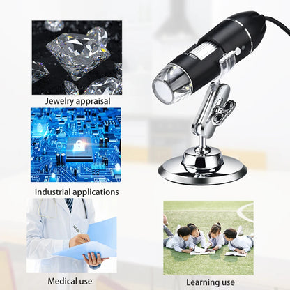 1600X Portable USB Electronic Digital Microscope Handheld Magnifier Microscope Supports for WIN10/8/7/XP  System