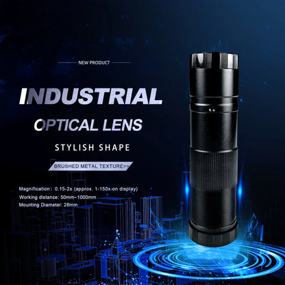 130X 150X 180X 215X zoom C Mount Lens Magnification Adjustable 0.7X~4.5X Optical Zoom Lens For HDMI USB Microscope Camera