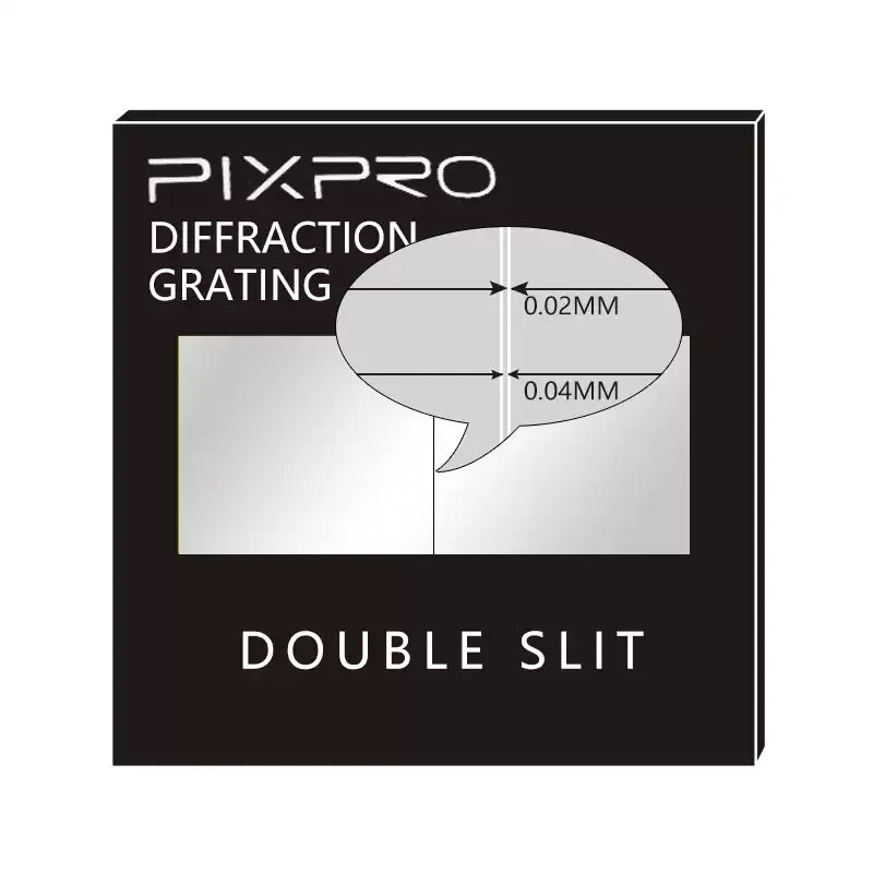 1PC 50*50*2mm Holographic Diffraction Grating Lens Transmission Mirror Single Slit Mirror Double Slit Teaching Demonstration