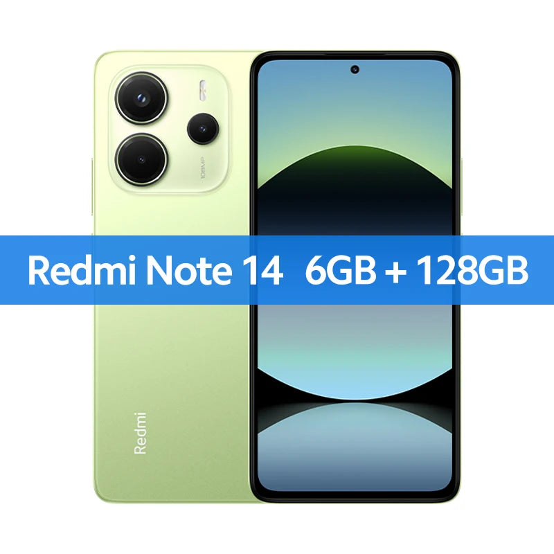 【Brand+】Global Version Xiaomi Redmi Note 14 MediaTek Helio G99-Ultra 108MP AI 5500mAh 6.67" AMOLED 120Hz Display