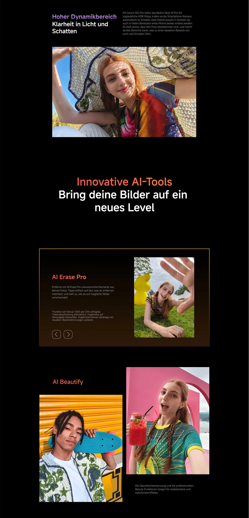 【Brand+】Xiaomi Redmi Note 14 Pro 5G Smartphone MediaTek Dimensity 7300-Ultra 200MP AI camera NFC 6.67"AMOLED display IP68