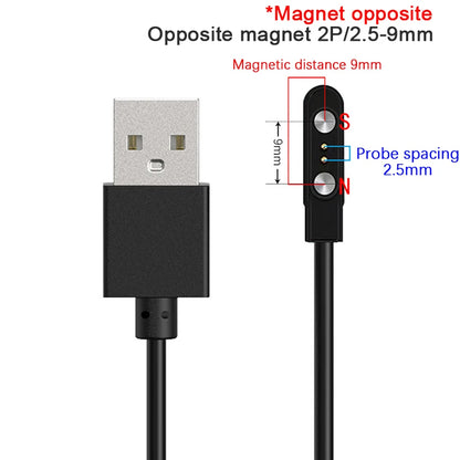 2 Pin Strong Magnetic Charge Cable USB Charging Line Cord Rope Compatible With Smart Watches Universal