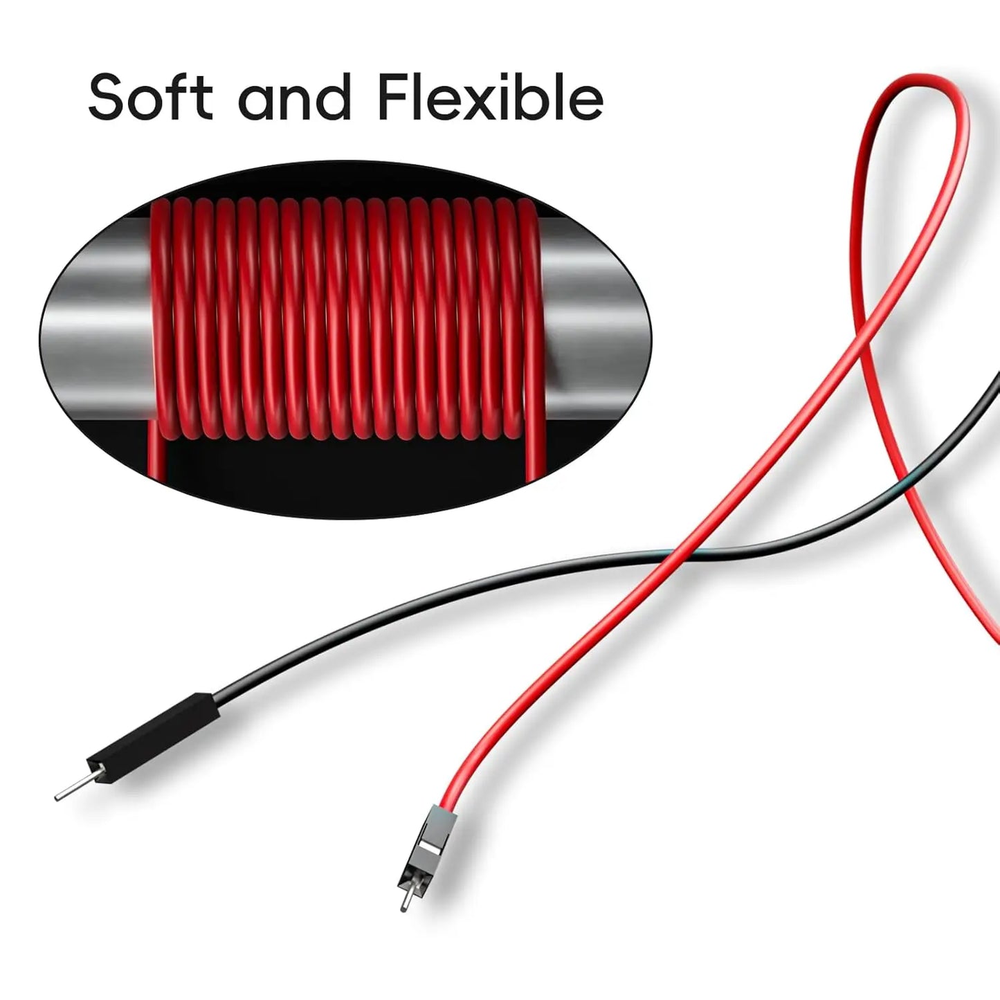 10pcs Banana Plug to Breadboard Male Jumper Wires Soft Flexible Silicone Test Leads for Electrical Testing