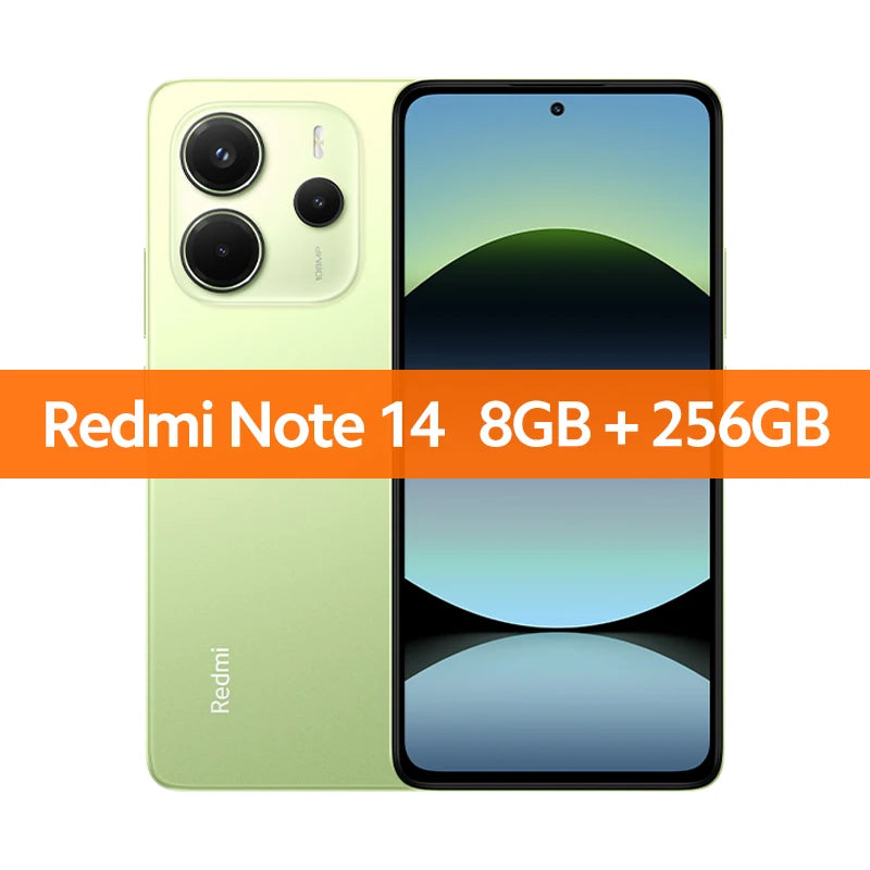 【Brand+】Global Version Xiaomi Redmi Note 14 MediaTek Helio G99-Ultra 108MP AI 5500mAh 6.67