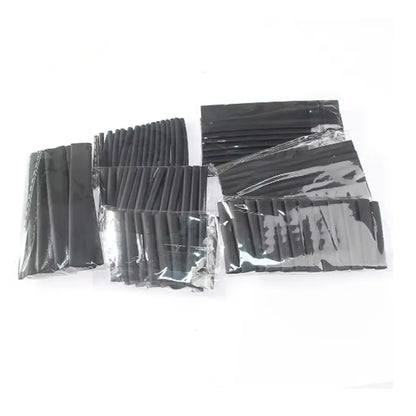 127PCS Heat-shrink Tubing Kit 2:1 black Thermoresistant Tube Electrical Connection Wire Cable Insulation Sleeving