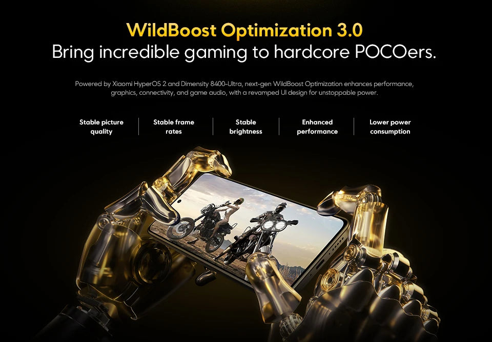 【Brand+】POCO X7 Pro Smartphone Dimensity 8400-Ultra 6000mAh 90W HyperCharge 6.67" AMOLED display NFC Xiaomi HyperOS 2