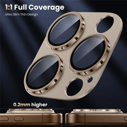 1Pcs Camera Protection Glass For IPhone 16 15 14 13 Pro Max Mini Lens Cover Glass For IPhone 15 14 16 Plus Lens Metal Ring Film