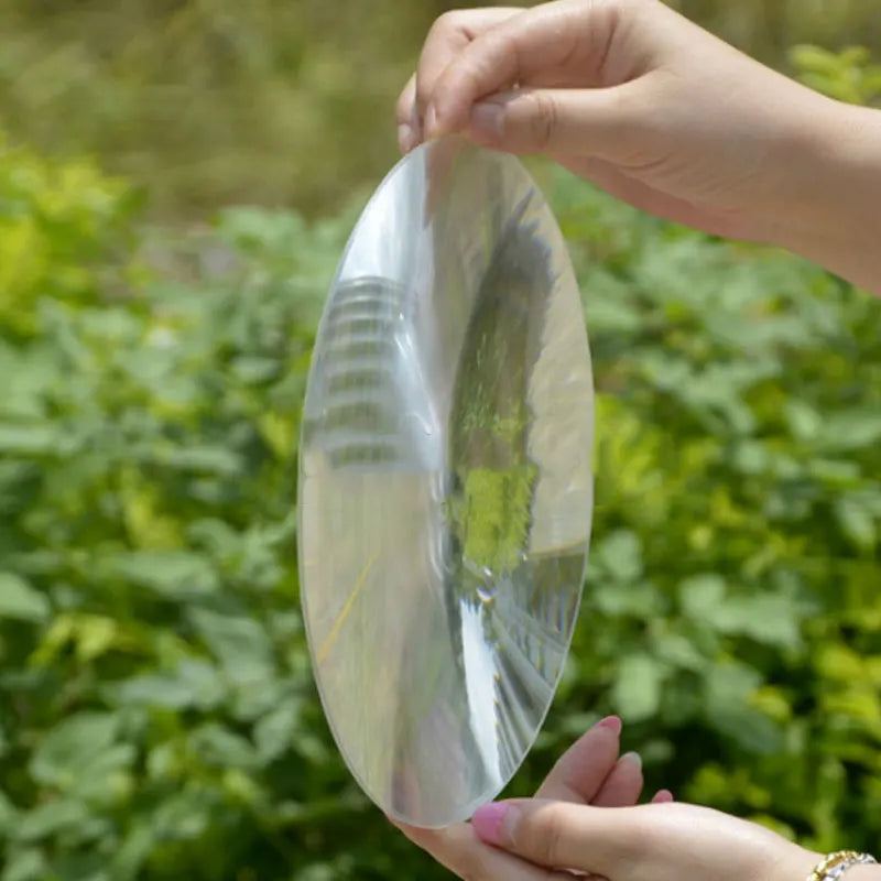 200mm 230 250mm Optical PMMA Solar Focus Fresnel Lens Spotlight Plane Magnifying Solar Condensing Lens Focal Length 100 - 1000mm