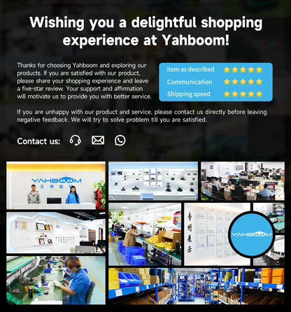 Yahboom Raspbot V2 AI Large Model Robot Car Kit with Camera Mecanum Wheel Toy Educational Python Programming for Raspberry Pi 5