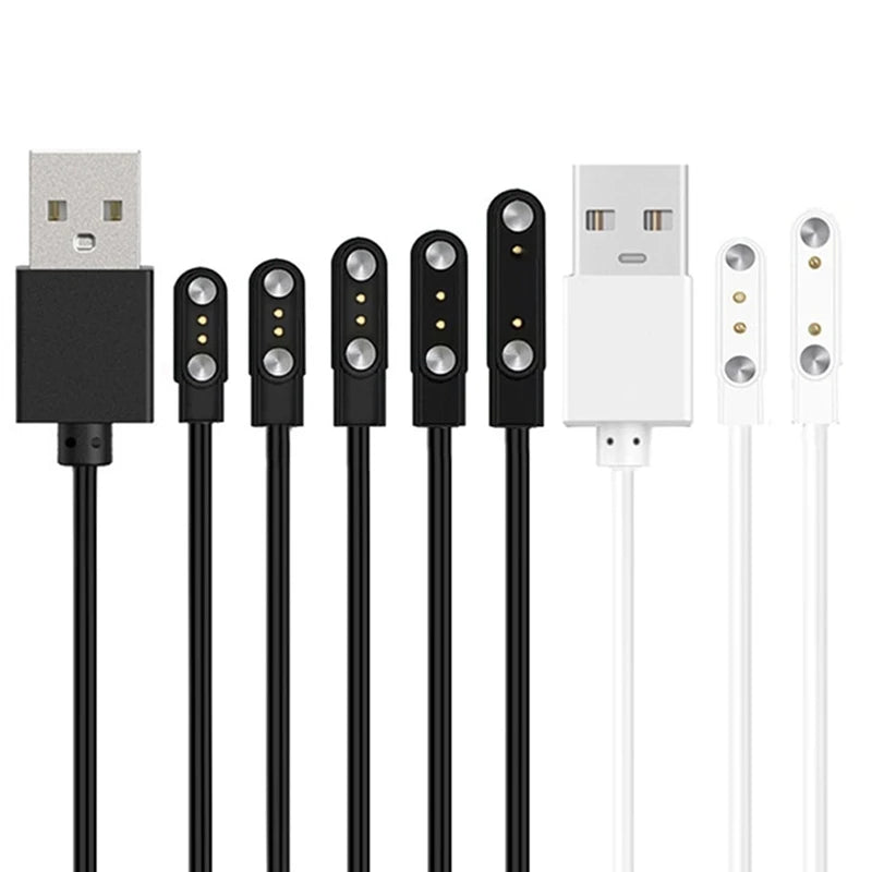 2 Pin Strong Magnetic Charge Cable USB Charging Line Cord Rope Compatible With Smart Watches Universal
