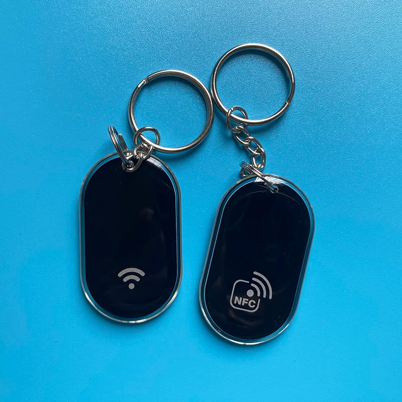 10PCS Epoxy NFC NFC213 Key Tag ISO14443A 13.56MHz RFID NFC Smart Cards Keychain for Sharing Social Media Contact Key tag