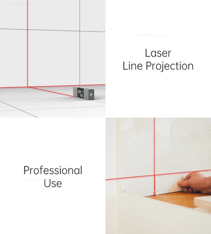 Youpin Duka Atuman Laser Angle Casting Instrument Real Time Angle Measure 2 In 1 Laser Level Ruler Type-C Home Laser Measurement