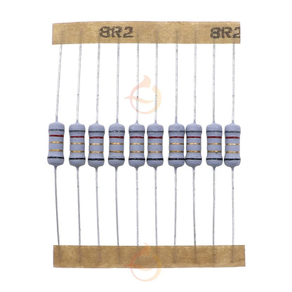 1/2W 1W Fuse Wirewound Resistor Mix kit Box 5color ring 0.1ohm 0.12R 0.15R 0.2R 0.33R 0.39R 0.47R 10ohm 22R 33R 47R 51R 82R 100R