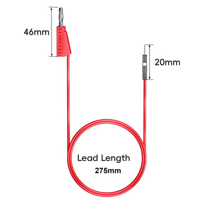 10pcs Banana Plug to Breadboard Male Jumper Wires Soft Flexible Silicone Test Leads for Electrical Testing
