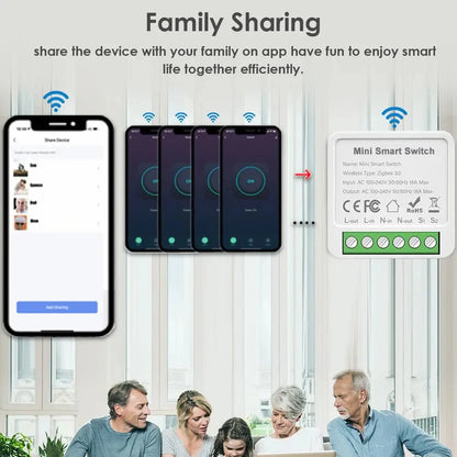 16A/20A Tuya Smart WiFi/Zigbee3.0 Switch APP Control Switch Mini Breaker Smart Life Control Support Alexa Home Yandex Alice