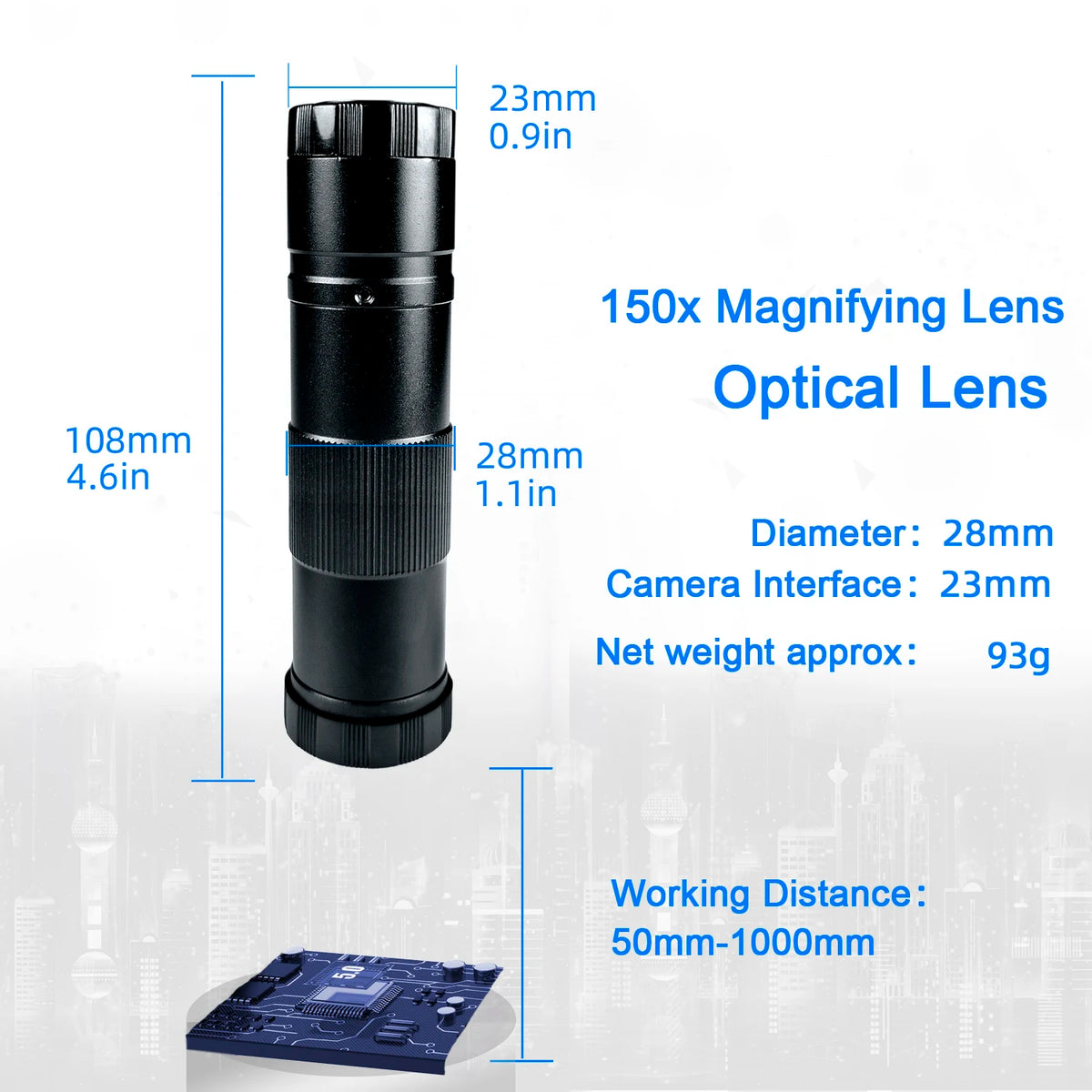130X 150X 180X 215X zoom C Mount Lens Magnification Adjustable 0.7X~4.5X Optical Zoom Lens For HDMI USB Microscope Camera