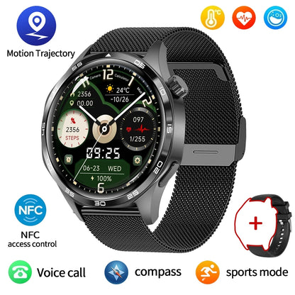 2025 New For HUAWEI Smart Watch Men GT5 PRO NFC GPS Sports Compass Fitness Heart Rate Bluetooth Call Smartwatch Watch 5 Pro