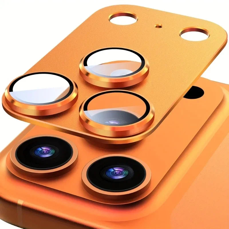 1pc Protective Film for iPhone 17 Pro Max/iPhone 17 Pro/17 Air Full Coverage Ultra-Thin Camera Lens Protector Metal Frame