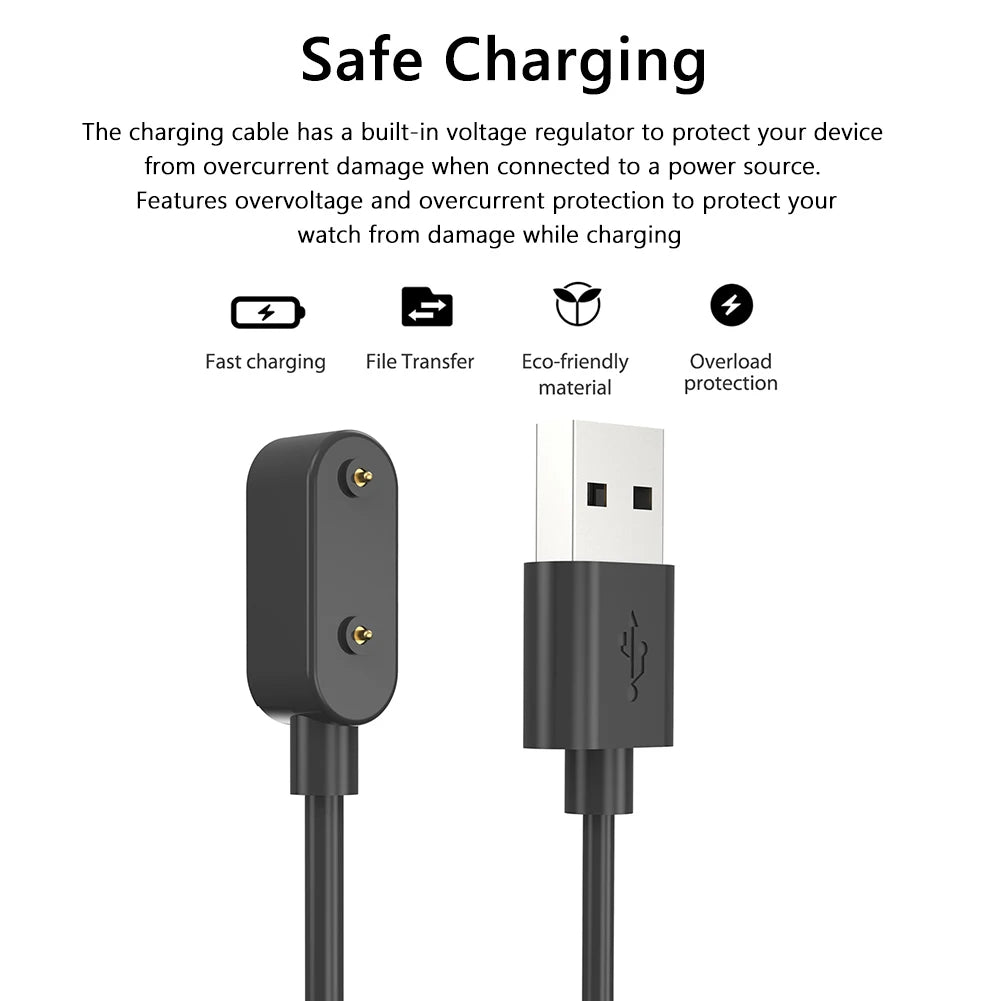 100cm Watch Charger Adapter USB Charging Cable Replacement Wrist Watch Charging Cable Accessories for Huawei Band 8 Smart Band