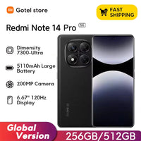 【Brand+】Xiaomi Redmi Note 14 Pro 5G Smartphone MediaTek Dimensity 7300-Ultra 200MP AI camera NFC 6.67"AMOLED display IP68