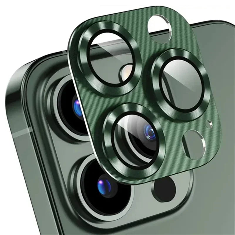 1Pcs Camera Protection Glass For IPhone 16 15 14 13 Pro Max Mini Lens Cover Glass For IPhone 15 14 16 Plus Lens Metal Ring Film