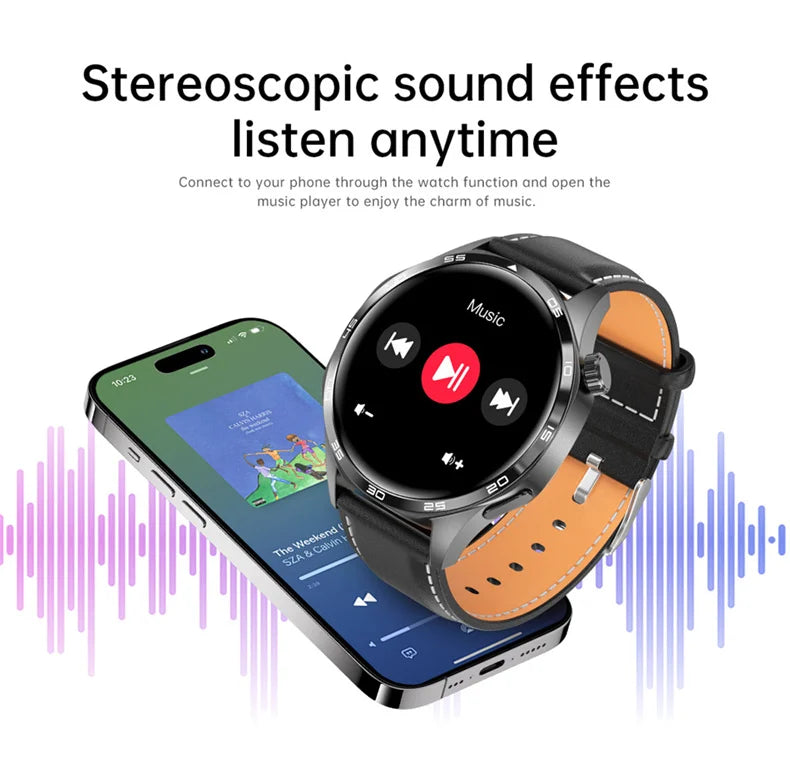 2025 New For HUAWEI Smart Watch Men GT5 PRO NFC GPS Sports Compass Fitness Heart Rate Bluetooth Call Smartwatch Watch 5 Pro