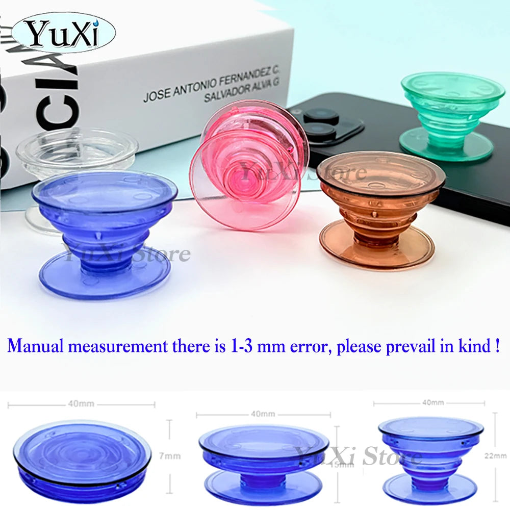 1Piece Phone Stand Mobile Phone Transparent Airbag Holder Material Lazy Retractable Colorful Phone Holder Support for iPhone