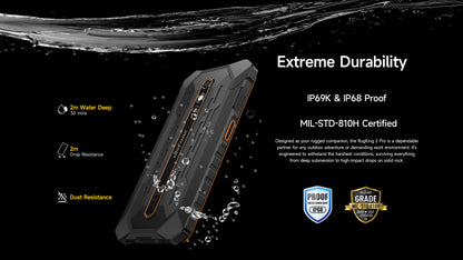 【World Premiere】Ulefone RugKing 2 Pro AI Rugged Phone Android 15 4G 128GB ROM Waterproof Smartphone NFC 5.45"4G  Global 4550mA