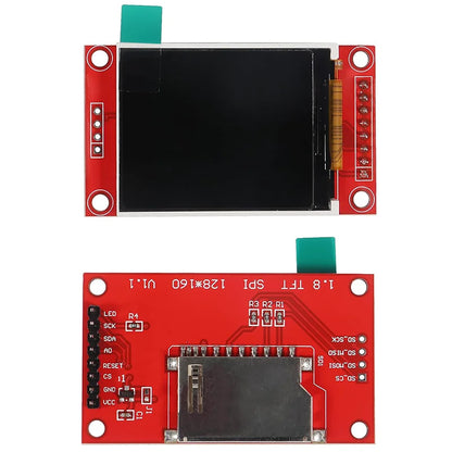 1.8-inch SPI TFT LCD display module ST7735 128 × 160 TFT LCD screen protector 3.3V 5.5V 51/AVR/STM32/ARM 8/16 bit
