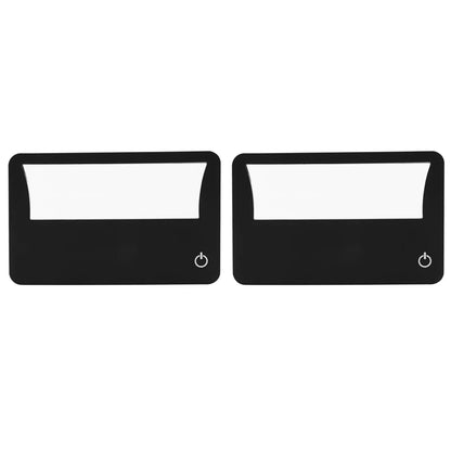 2025 New Credit Card Size Lighted 3X Magnifier Bundle Includes 2 Magnifiers, Each Magnifier For Reading Has 3X Lens, Use As 3X M