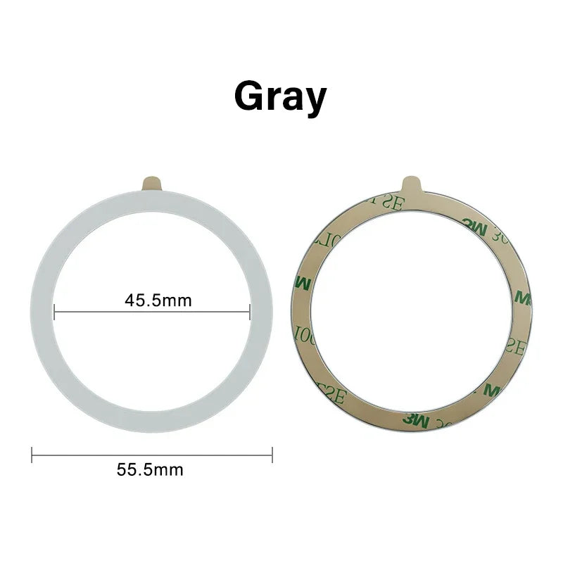 1PCS Magsafe Colourful Silicone Magnetic Metal Ring Universal Sticker Support Wireless Charger Magnetic Patch Sheet for IPhone