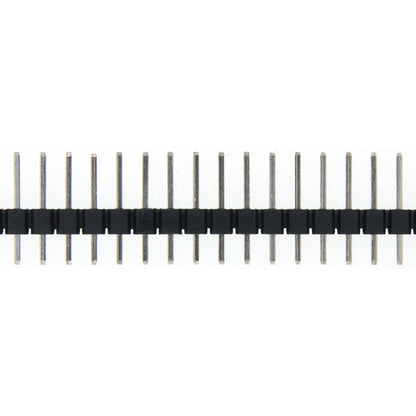 10pcs 40 Pin 1x40 Single Row Male 2.54 Breakable Pin Header Connector Strip  Black