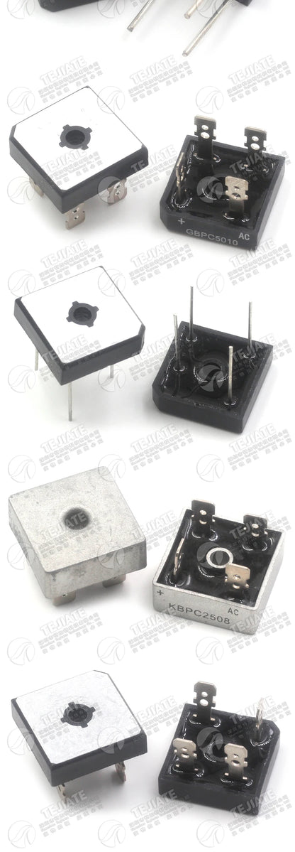 1PCS KBPC3510 KBPC3504 KBPC3506 KBPC2510 KBPC2508 KBPC2504 KBPC1510 KBPC1010 KBPC610 KBPC606 KBPC5010 rectifier bridge stack
