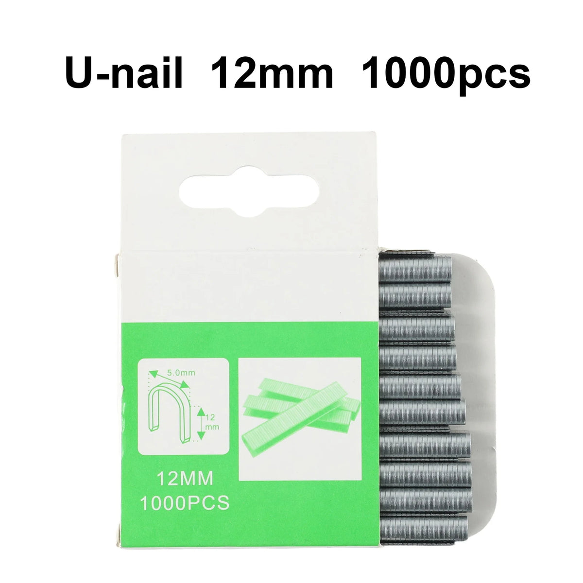 1000Pcs U/Door /T Shaped Nail Shaped Stapler For Wood Furniture Household Use Nail Shooter Nail For DIY Home Staples Nails