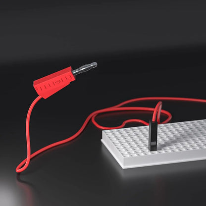 10pcs Banana Plug to Breadboard Male Jumper Wires Soft Flexible Silicone Test Leads for Electrical Testing