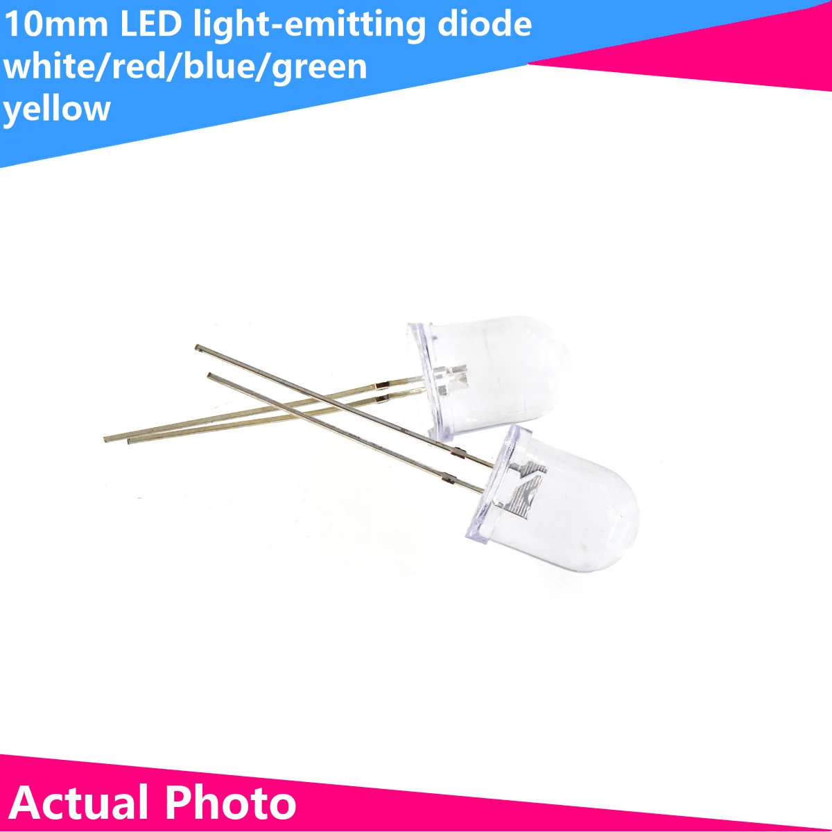 10PCS Ultra bright 10mm LED LED light beads white red red white emerald green yellow blue blue yellow green