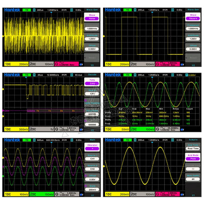 【Hantek Official Genuine】Digital oscilloscope DSO2C20/2C35/2C50/2D20/2D35/2D205 200/350/500MHz 2Gsa/s 2-Ch desktop oscilloscope
