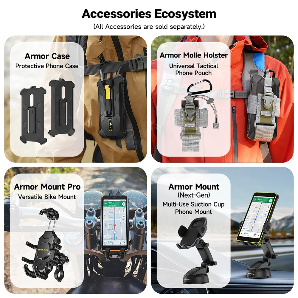 【World Premiere】Ulefone RugKing 2 Pro AI Rugged Phone Android 15 4G 128GB ROM Waterproof Smartphone NFC 5.45"4G  Global 4550mA