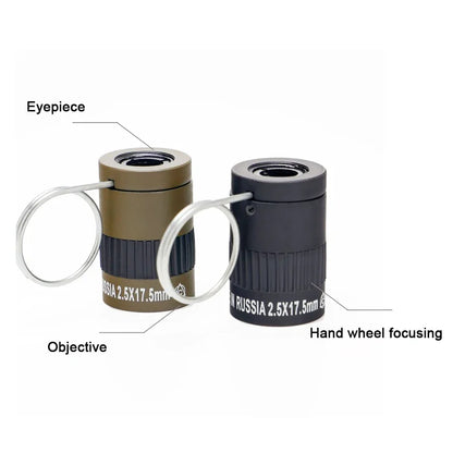 2.5x17.5mm Tactical Monocular Telescope High definition Pocket Telescope Ultra Mini Finger Held Telescope For Hunting Tourism